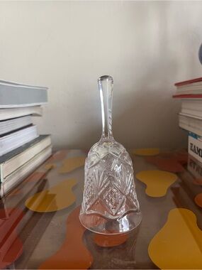 Vintage Royal Crystal Rock RCR Handled Cut Bell